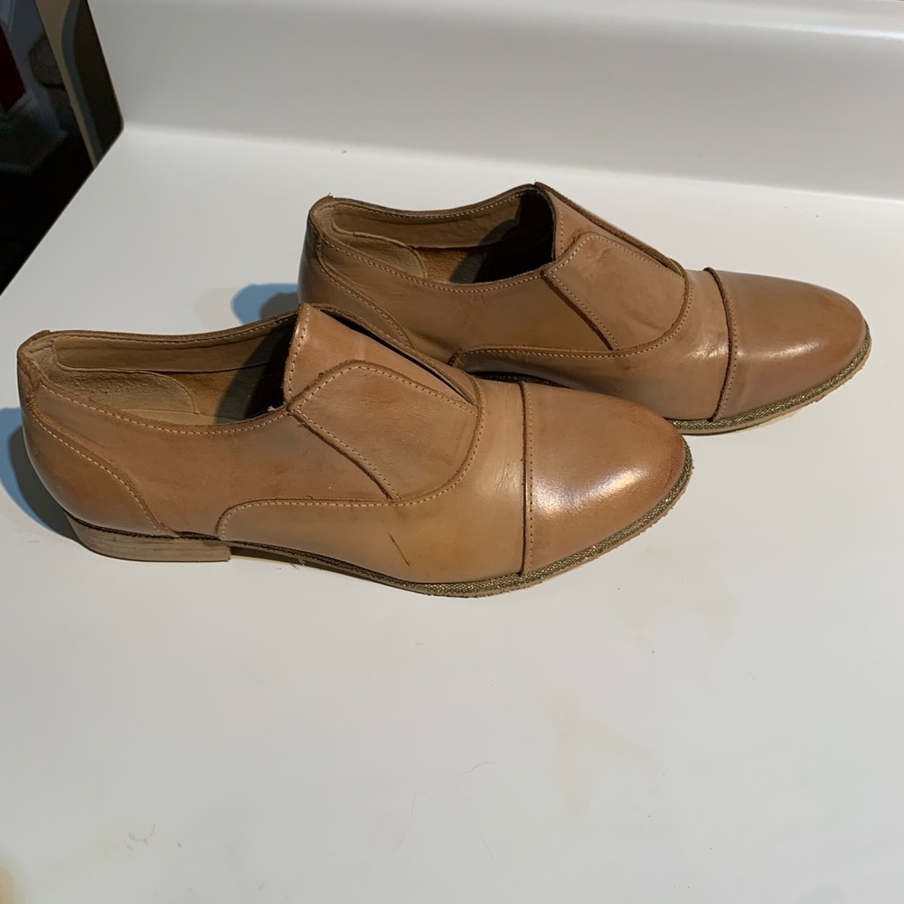 COPY - Naughty monkey mules camel color size 8, unworn